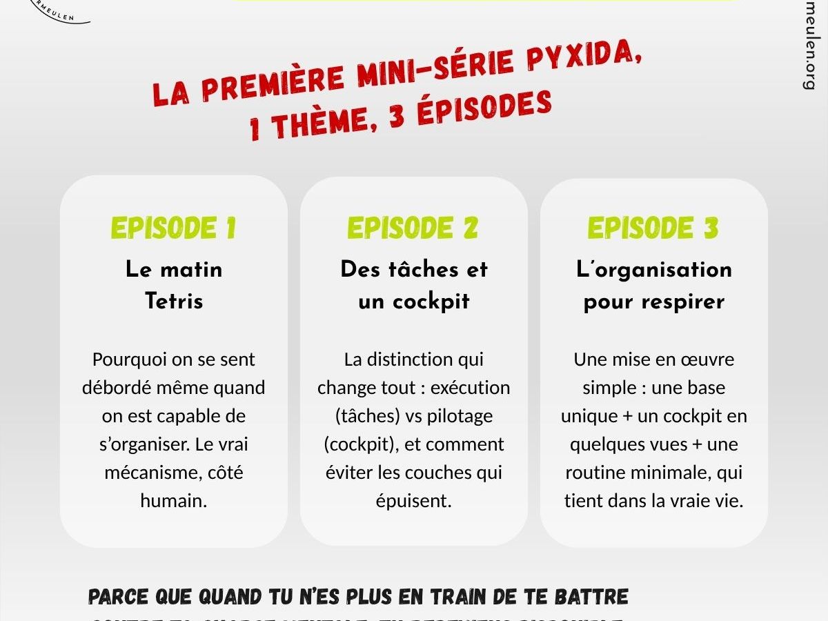 Moins de charge mentale, plus de clarté : La première mini-série&nbsp;Pyxida