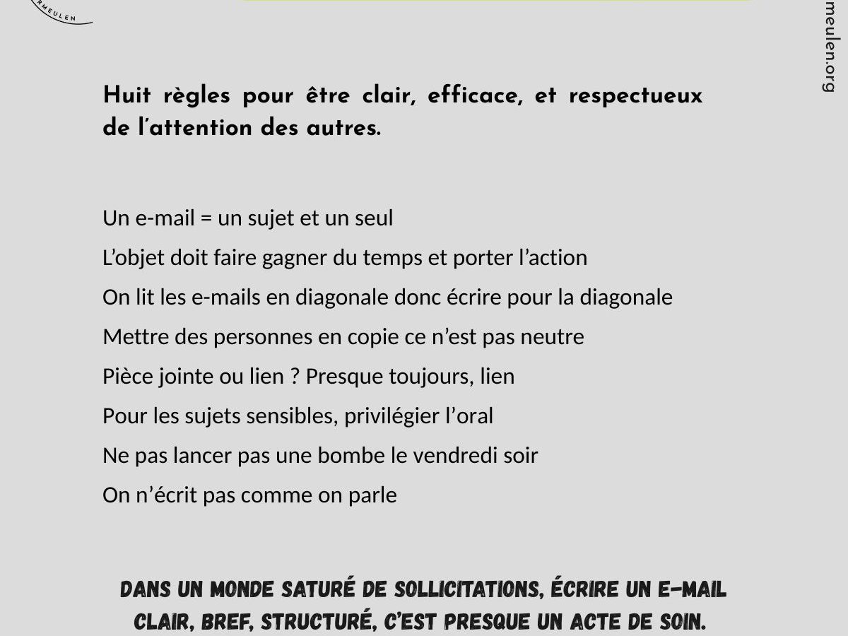 Écrire pour la diagonale : l’art de l’e-mail&nbsp;efficace